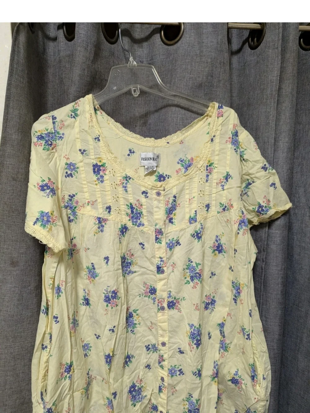 Romantic Yellow Size 18/20 Floral Summer House Dress Prarrie - Picture 4 of 7